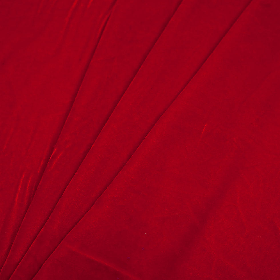Polyester Micro Velvet - Red