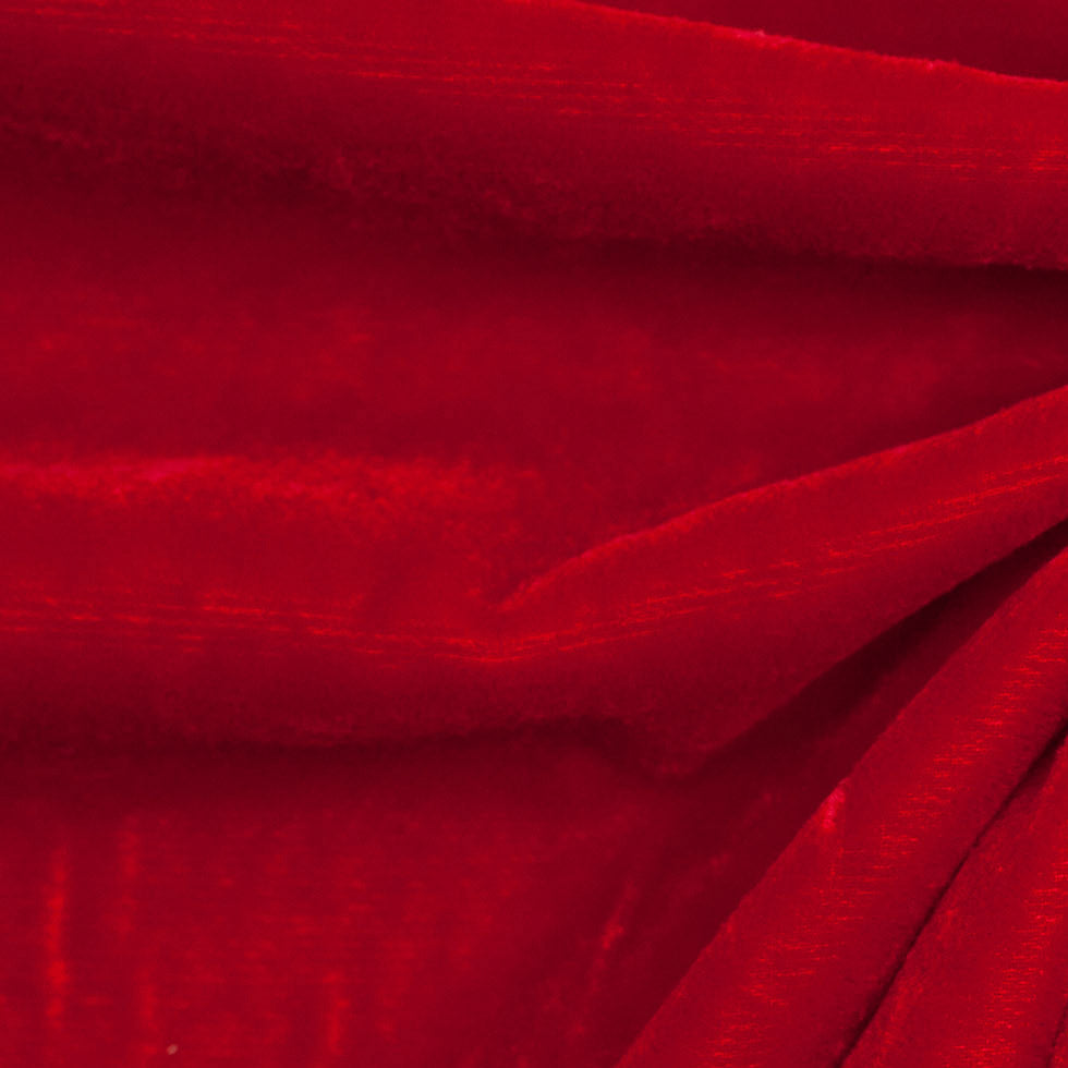 Polyester Micro Velvet - Red
