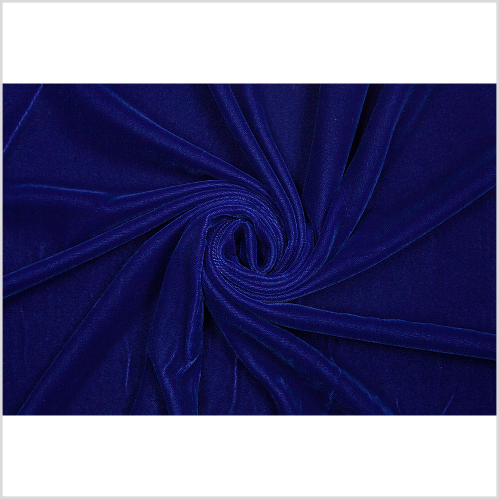 Polyester Micro Velvet - Primary Blue