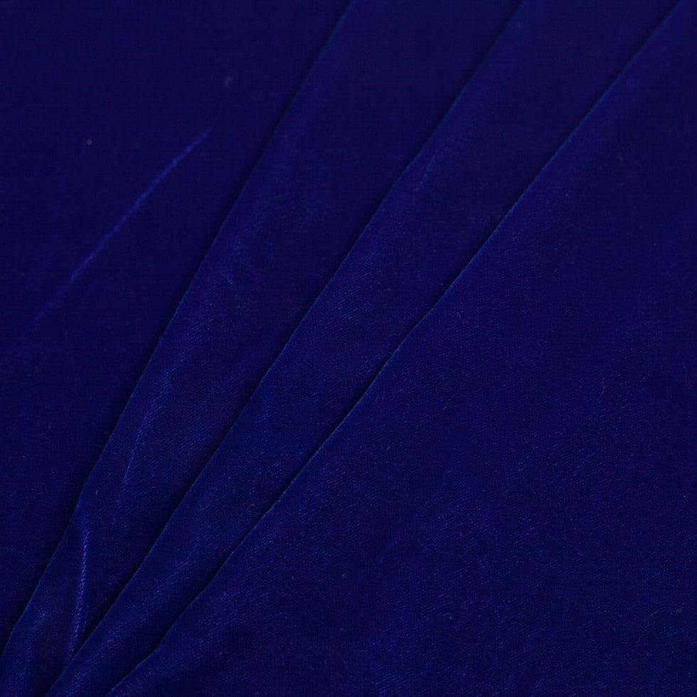Polyester Micro Velvet - Primary Blue