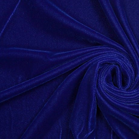 Polyester Micro Velvet - Primary Blue
