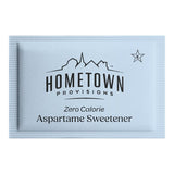 Hometown Provisions Blue Aspartame Sugar Substitute Packet 1 Gram - 2,000/Case