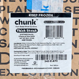 Chunk Foods Plant-Based Vegan Steak 6 oz. - 16/Case