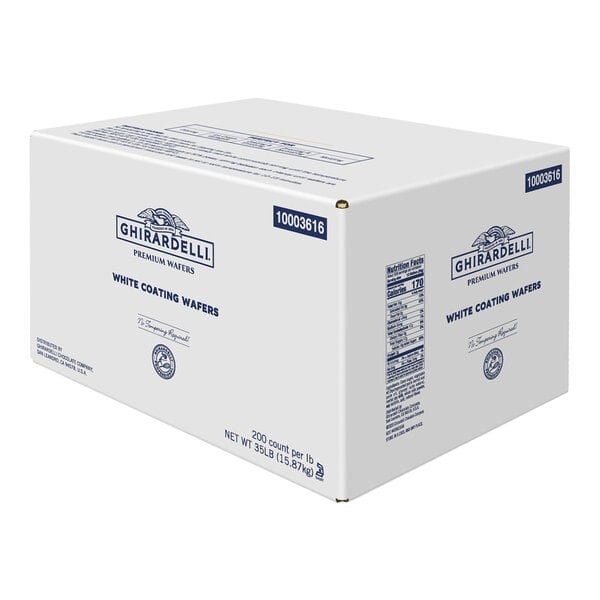 Ghirardelli White Coating Wafers 35 lb.