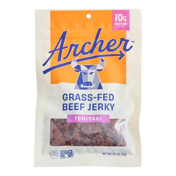 Archer Teriyaki Beef Jerky 2.5 oz. - 12/Case