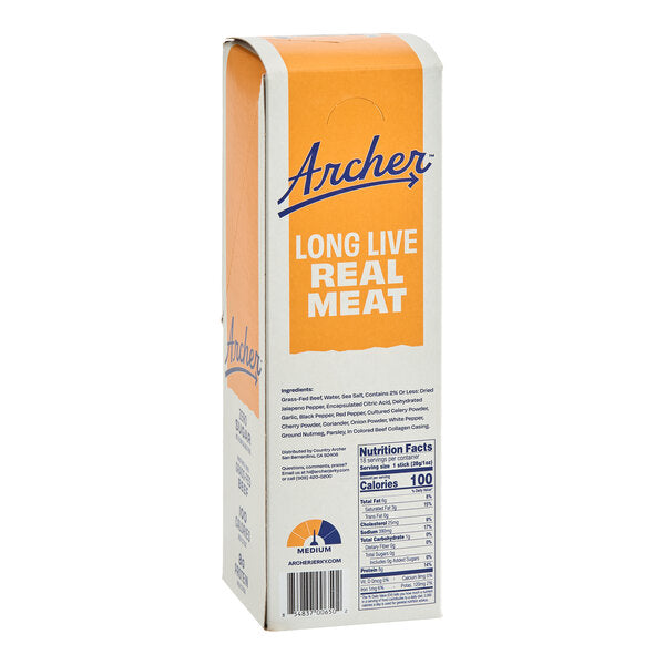 Archer Jalapeno Beef Meat Stick 1 oz. - 108/Case