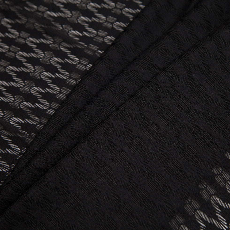 Rag & Bone Black Polyester Raschel Lace Knit