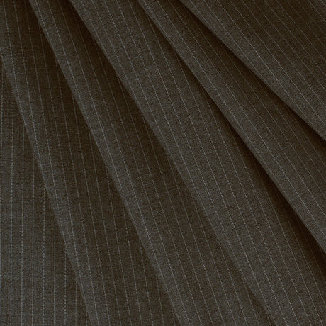 Rag & Bone Burnt Charcoal Pin Striped Stretch Wool Suiting