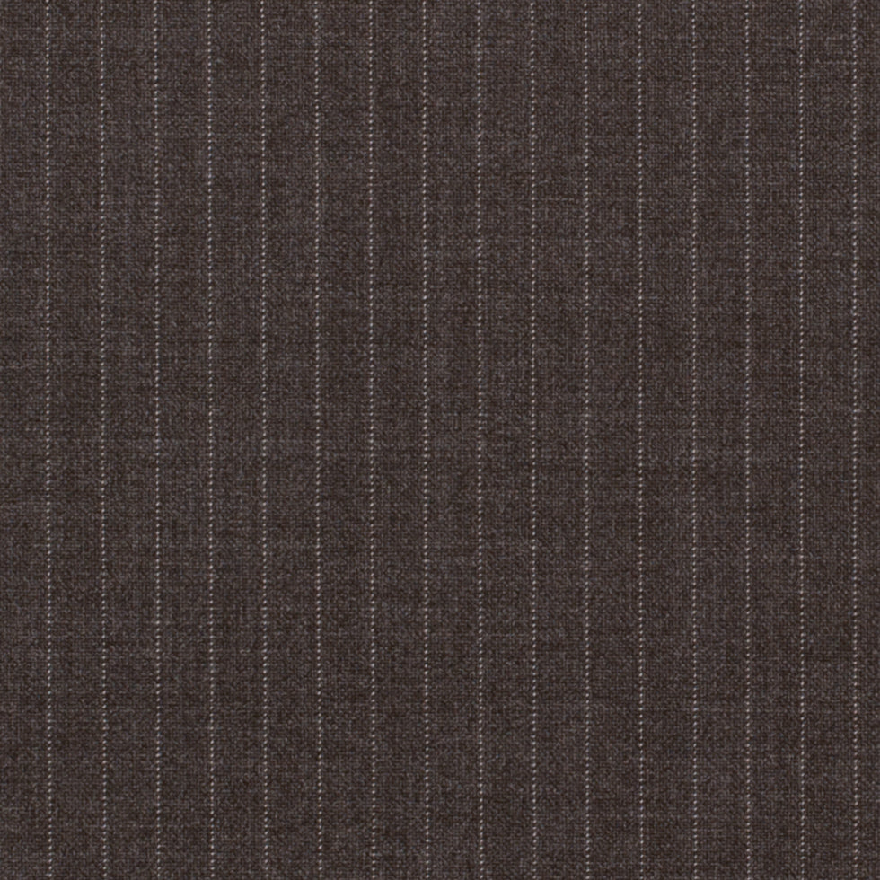 Rag & Bone Burnt Charcoal Pin Striped Stretch Wool Suiting