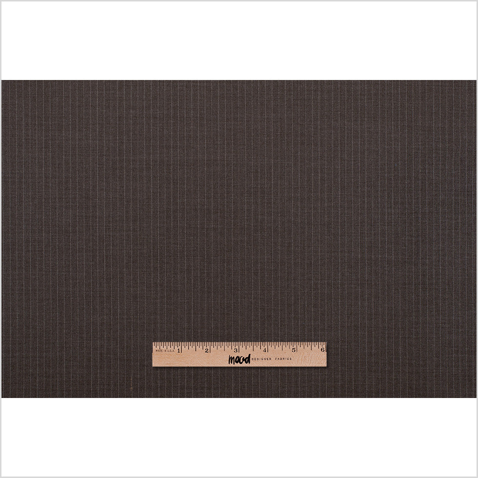 Rag & Bone Burnt Charcoal Pin Striped Stretch Wool Suiting