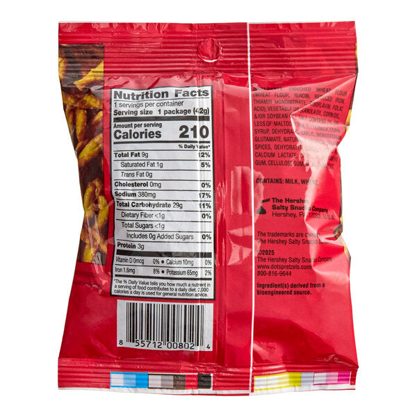 DOT'S HOMESTYLE PRETZELS Original Seasoned Pretzel Twists 1.5 oz. - 60/Case