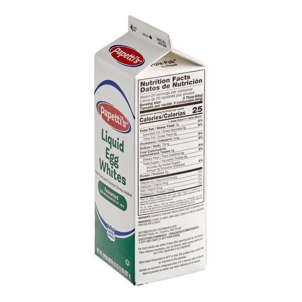 Papetti's Liquid Egg Whites 2 lb. - 15/Case