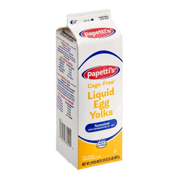 Abbotsford Farms Cage-Free Liquid Egg Yolks 2 lb. - 15/Case