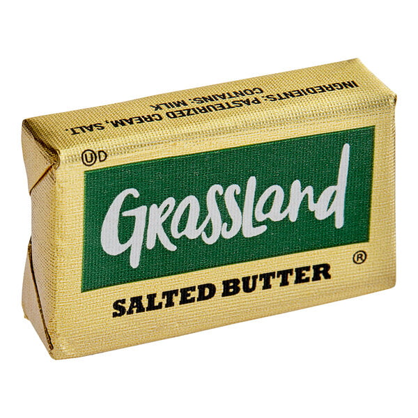 Grassland 9.6 Gram Salted Grade AA Foiled Butter Chips - 800/Case