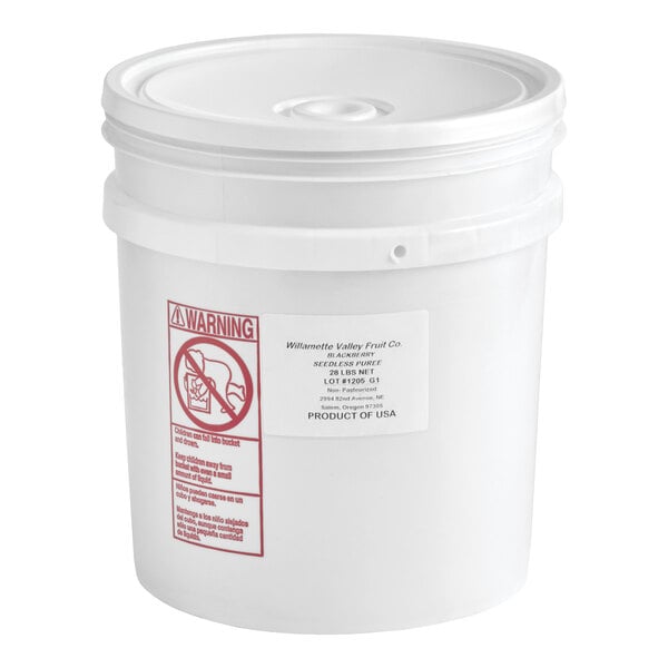 Willamette Valley Blackberry 100% Fruit Puree Pail 28 lb.