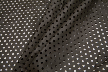 Small Army Green Perforated Lamb Leather