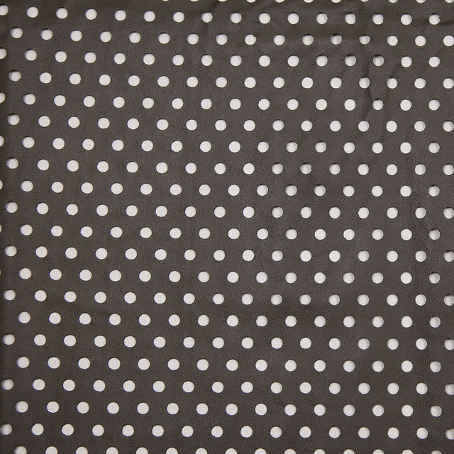 Small Army Green Perforated Lamb Leather