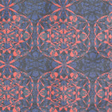 Blue/Orange/Black Kaleidoscope Digitally Printed Polyester Chiffon