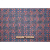 Blue/Orange/Black Kaleidoscope Digitally Printed Polyester Chiffon