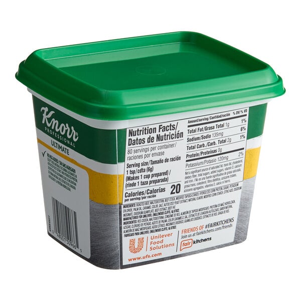 Knorr 1 lb. Ultimate Low Sodium Beef Bouillon Base