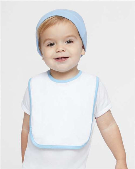 Rabbit Skins® Infant Contrast Trim Premium Jersey Bib - 1004