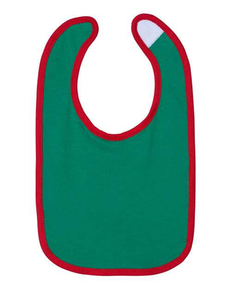 Rabbit Skins® Infant Contrast Trim Premium Jersey Bib - 1004