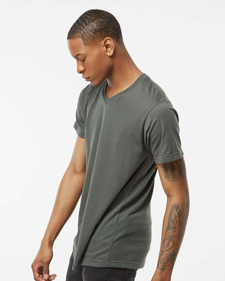 Tultex® Unisex Poly Rich Short Sleeve V-Neck T-Shirt