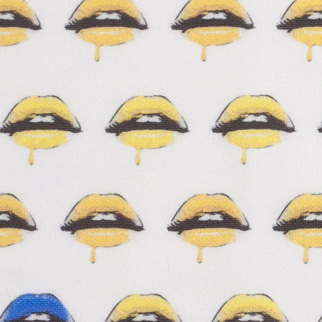 Pop Art Lips Digitally Printed Stretch Neoprene/Scuba Knit