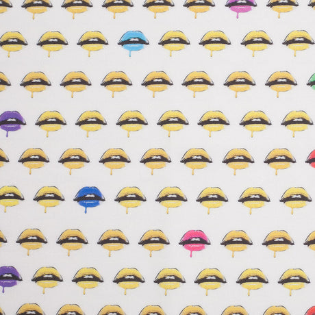 Pop Art Lips Digitally Printed Stretch Neoprene/Scuba Knit