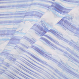 Purple/Blue Organic Stripes Digitally Printed Stretch Neoprene/Scuba Knit