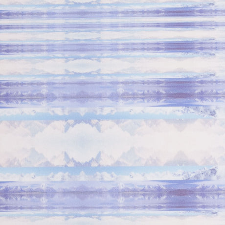 Purple/Blue Organic Stripes Digitally Printed Stretch Neoprene/Scuba Knit