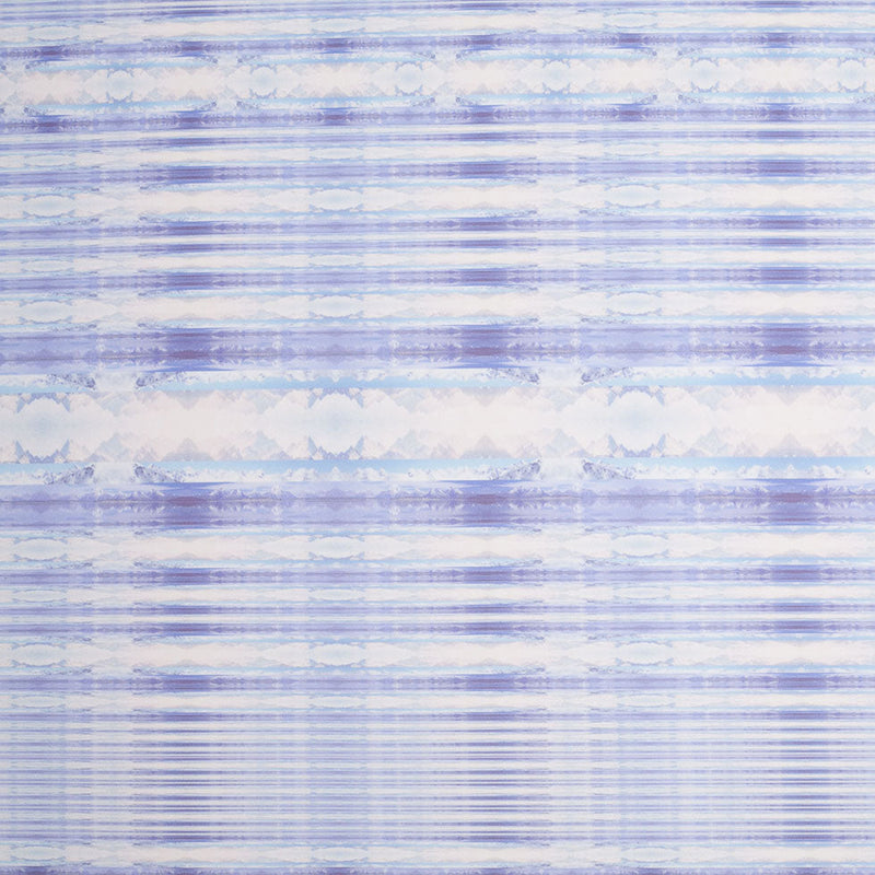Purple/Blue Organic Stripes Digitally Printed Stretch Neoprene/Scuba Knit