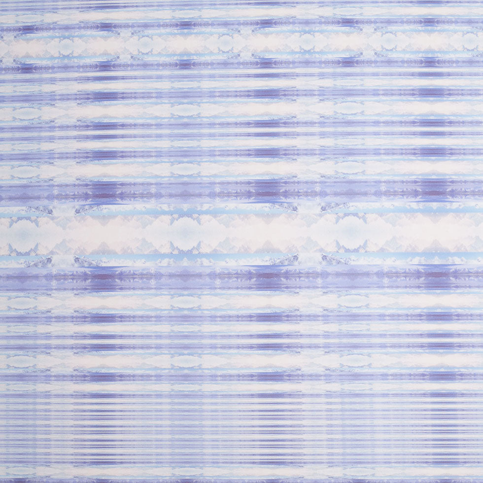 Purple/Blue Organic Stripes Digitally Printed Stretch Neoprene/Scuba Knit