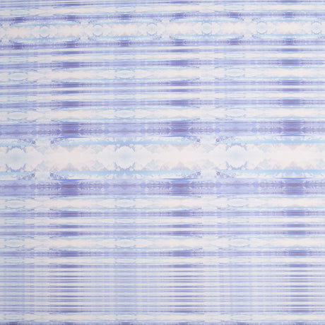 Purple/Blue Organic Stripes Digitally Printed Stretch Neoprene/Scuba Knit