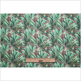 Tropical Leaves Digitally Printed Stretch Neoprene/Scuba Knit