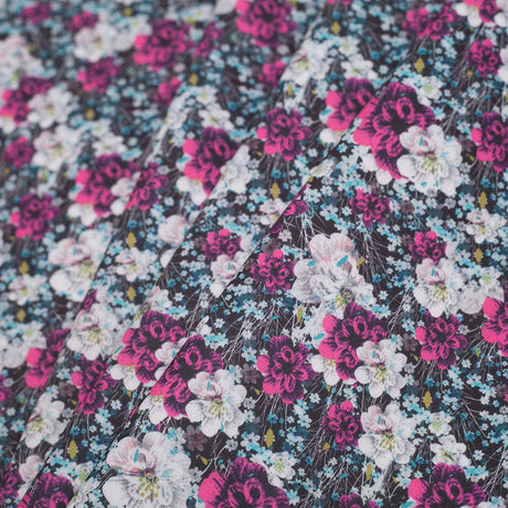 Field of Flowers Digitally Printed Stretch Neoprene/Scuba Knit