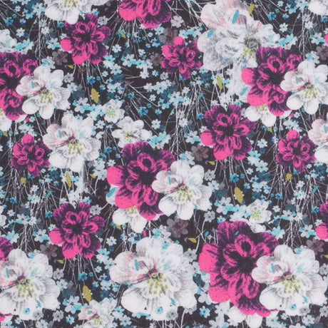 Field of Flowers Digitally Printed Stretch Neoprene/Scuba Knit