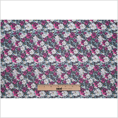 Field of Flowers Digitally Printed Stretch Neoprene/Scuba Knit