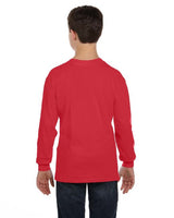 GILDAN® Heavy Cotton Youth Crewneck Long Sleeve T-Shirt