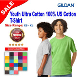 Gildan® Youth Ultra Cotton Short Sleeve Crew-Neck T-Shirt