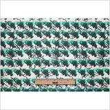 Tanya Taylor Green Abstract Floral Silk Gazar