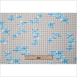 Tanya Taylor Floral Checkered Silk Gazar