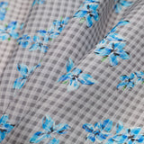 Tanya Taylor Floral Checkered Silk Gazar