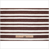 Tanya Taylor Off-White/Earth Striped SIlk Crepe de Chine