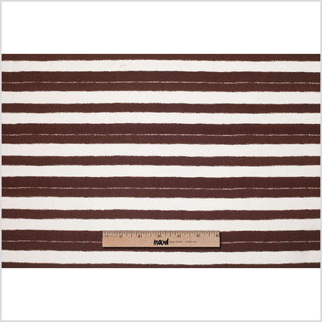 Tanya Taylor Off-White/Earth Striped SIlk Crepe de Chine