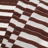 Tanya Taylor Off-White/Earth Striped SIlk Crepe de Chine