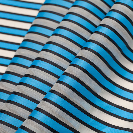 Poly-Cotton Organza/Organdy by Tanya Taylor - Blue Striped