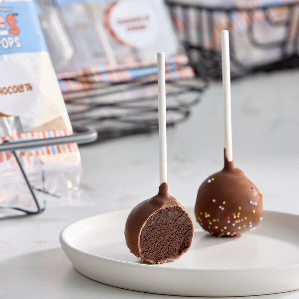 iNKLeS Individually Wrapped Chocolate Cake Pop 1.34 oz. - 20/Case