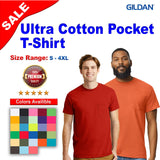 Gildan® Ultra Cotton Crewneck Short Sleeve Pocket Tee - 2300