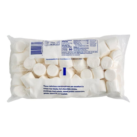 Clown 1 lb. Bag of Large White Marshmallows - 12/Case